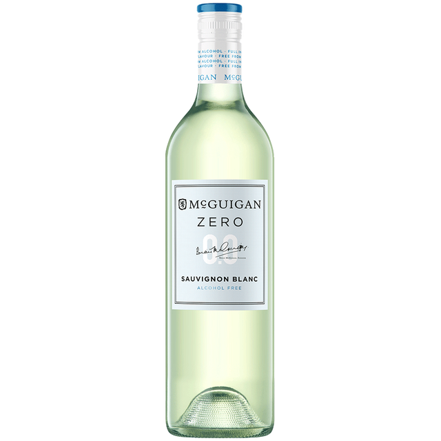 750 ml wine bottle Alcohol Free McGuigan Zero Sauvignon Blanc 